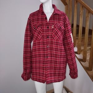 Rossignol red flannel jacket